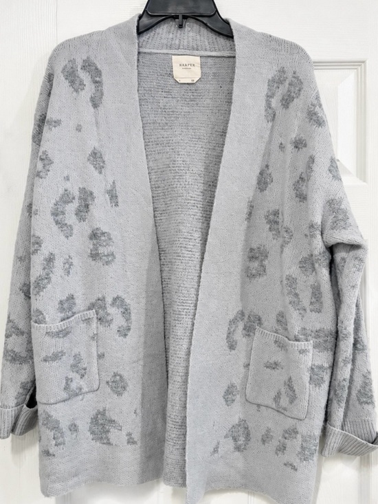 harper heritage Sweaters - Harper Heritage Leopard Print Open-Front Cardigan